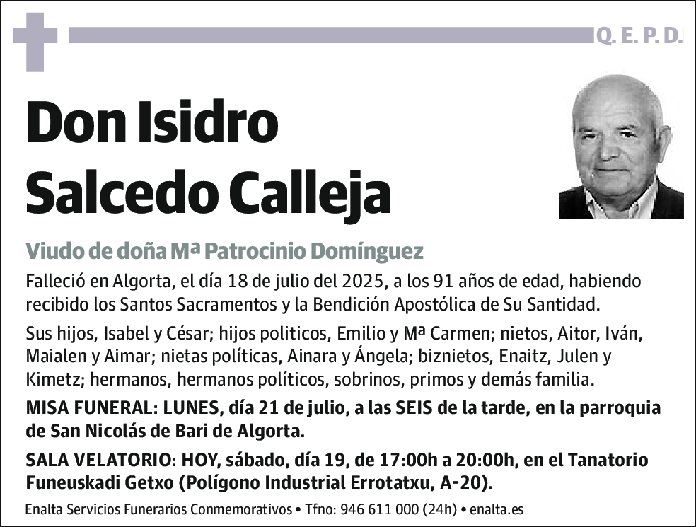 Isidro Salcedo Calleja