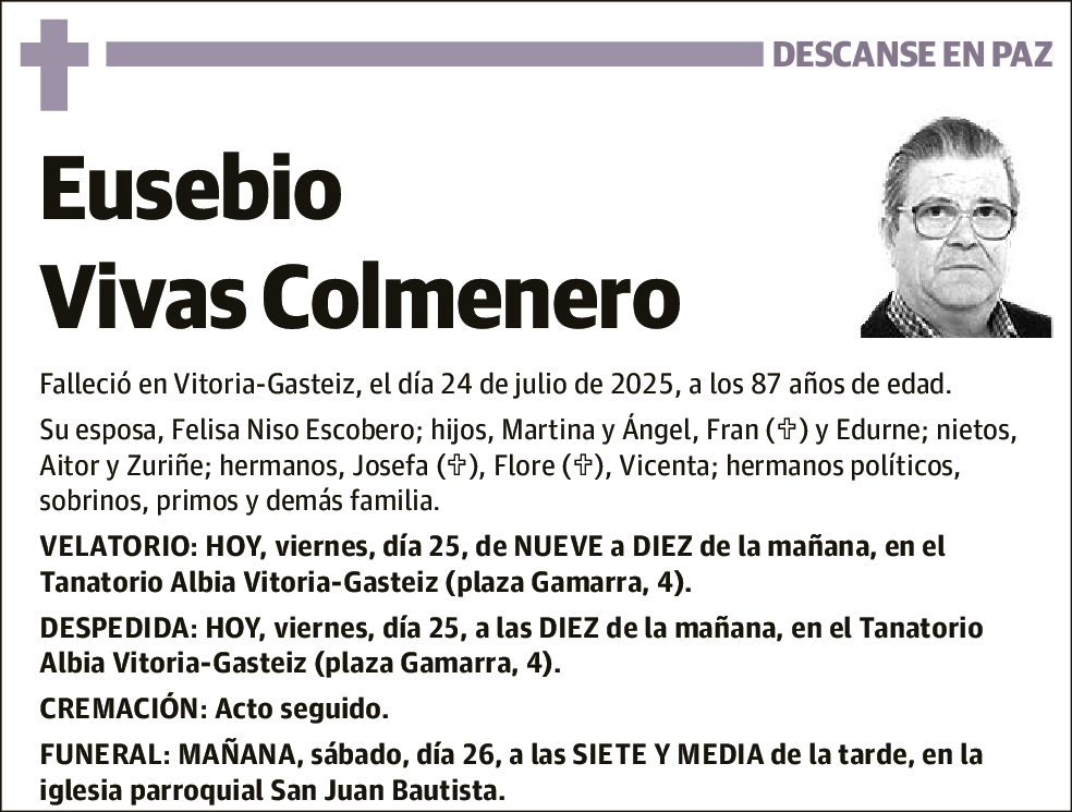 Eusebio Vivas Colmenero