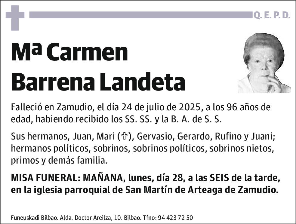 Mº Carmen Barrena Landeta
