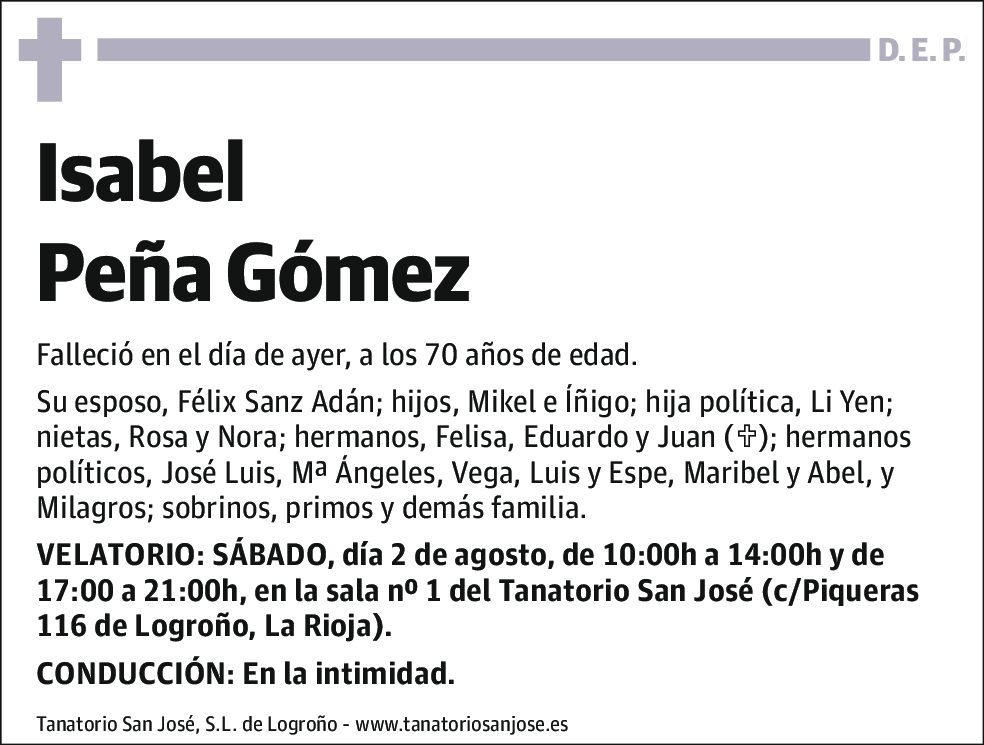 Isabel Peña Gómez