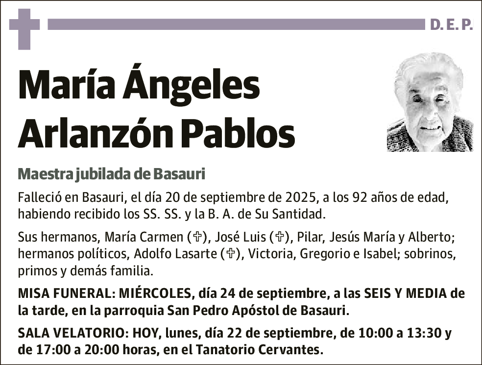 María Ángeles Arlanzón Pablos
