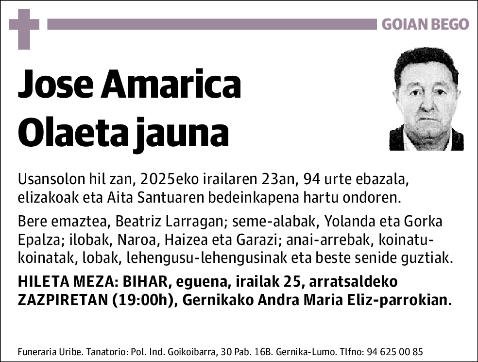 Jose Amarica Olaeta
