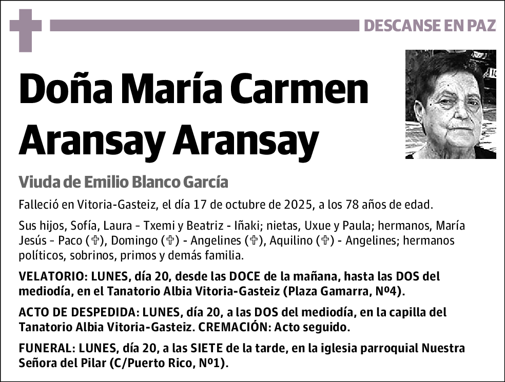 María Carmen Aransay Aransay