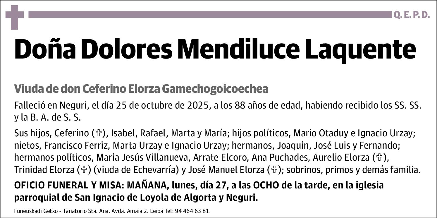 Dolores Mendiluce Laquente