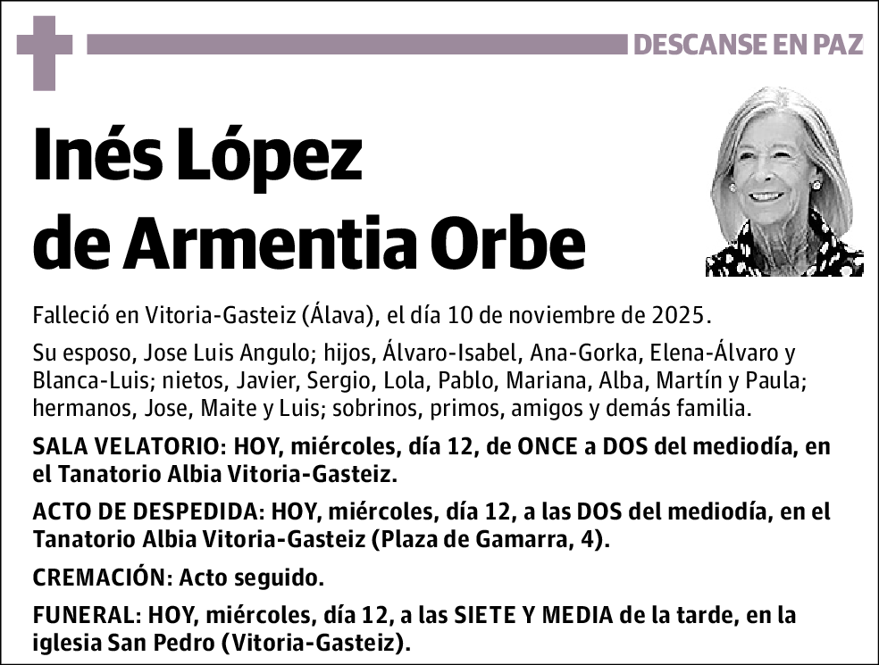 Inés López de Armentia Orbe