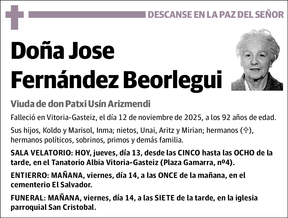 María Josefa Fernández Beorlegui