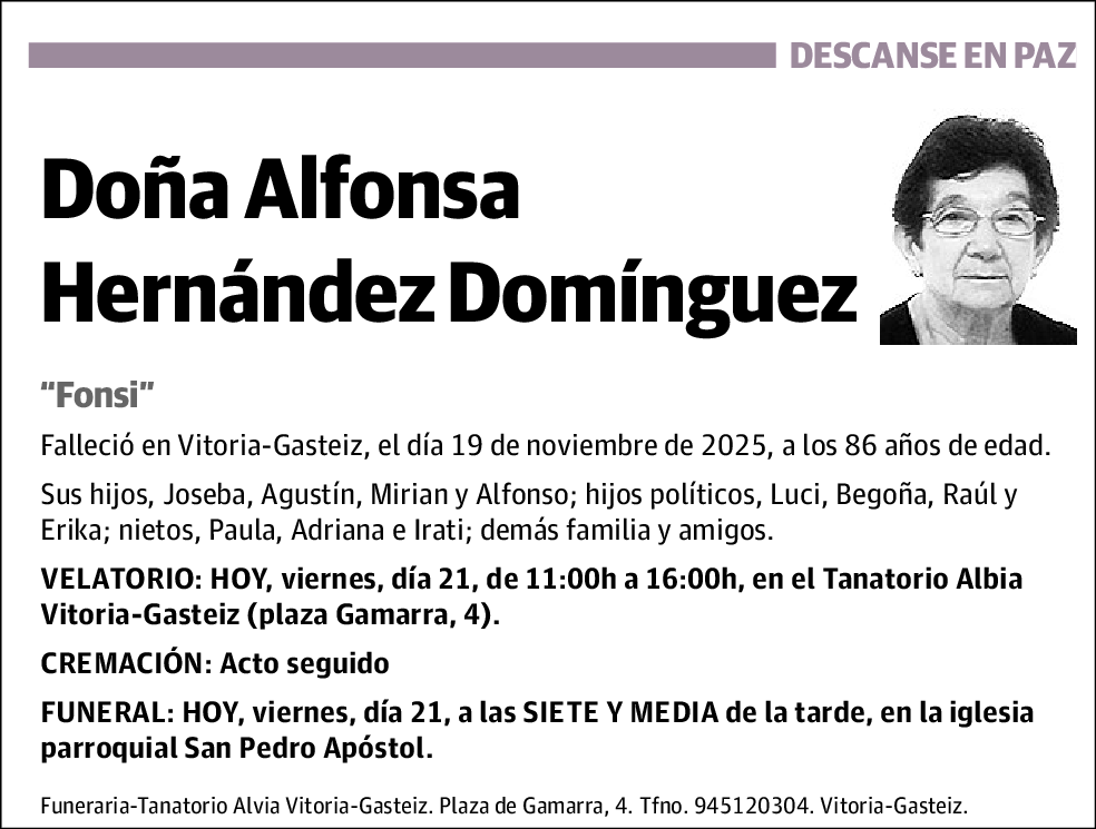 Alfonsa Hernández Domínguez