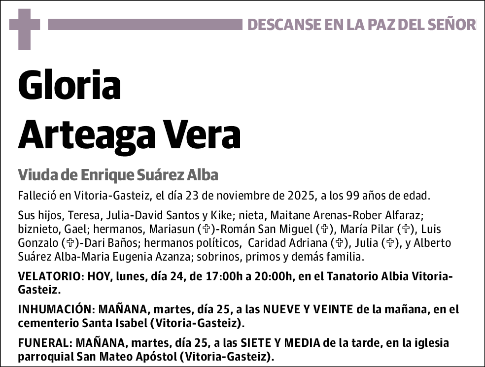 Gloria Arteaga Vera