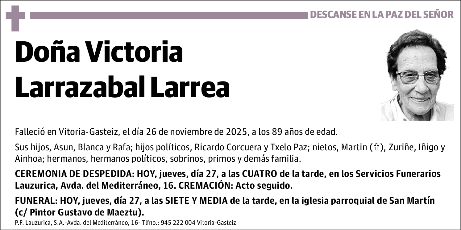 Victoria Larrazabal Larrea