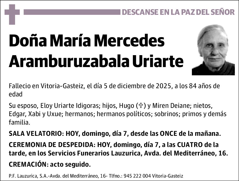 María Mercedes Aramburuzabala Uriarte