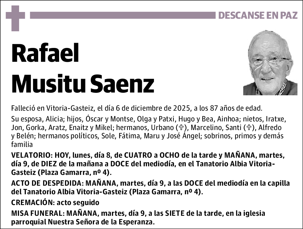 Rafael Musitu Saenz