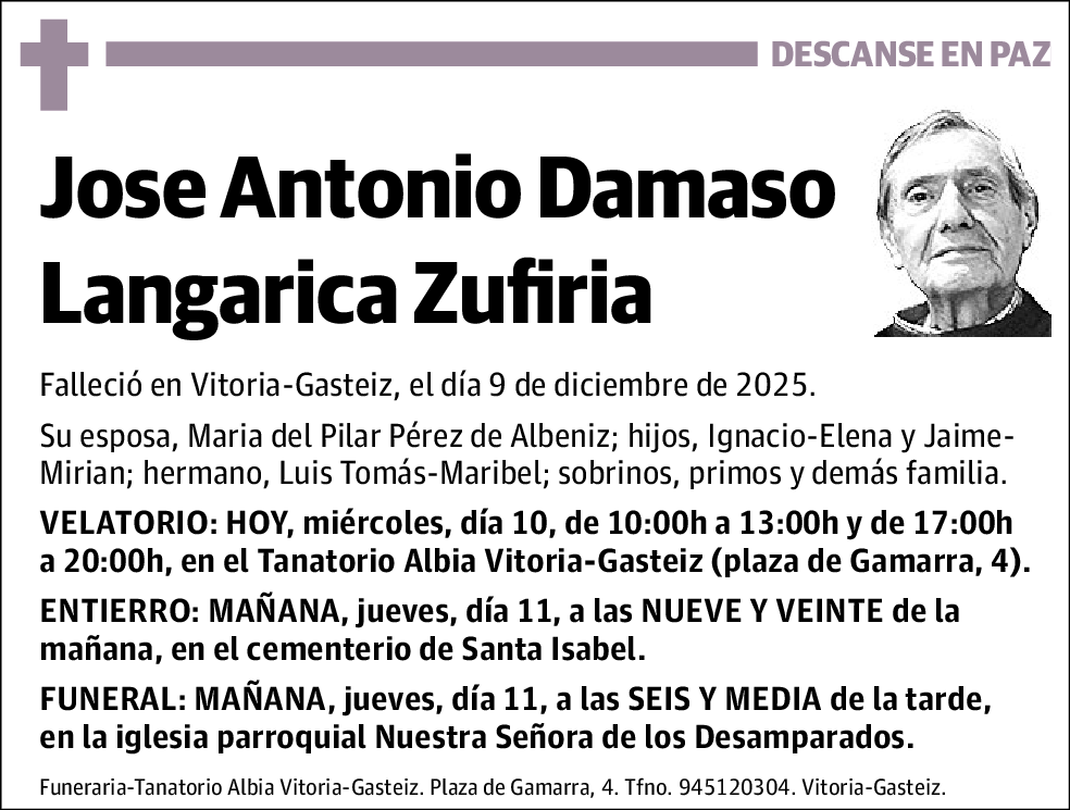 Jose Antonio Damaso Langarica Zufiria