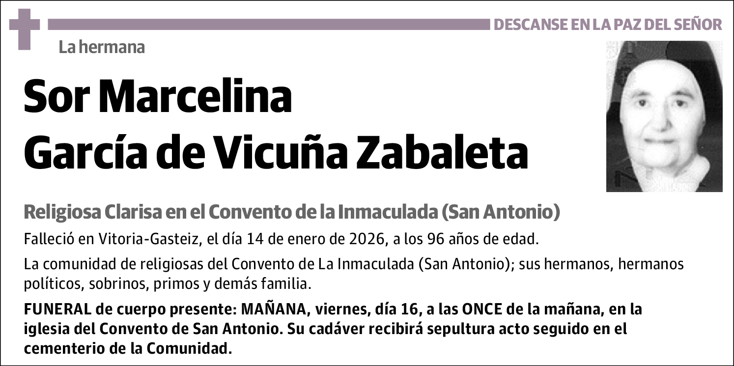 Marcelina Garcia de Vicuña Zabaleta