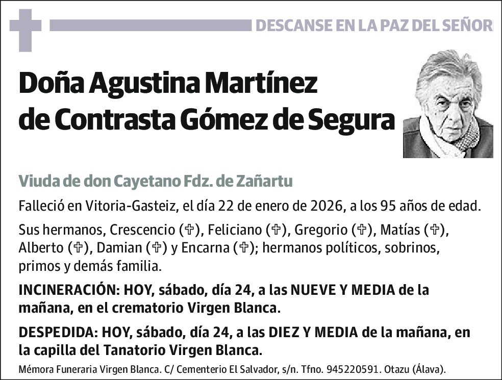 Agustina Martínez de Contrasta Gómez de Segura