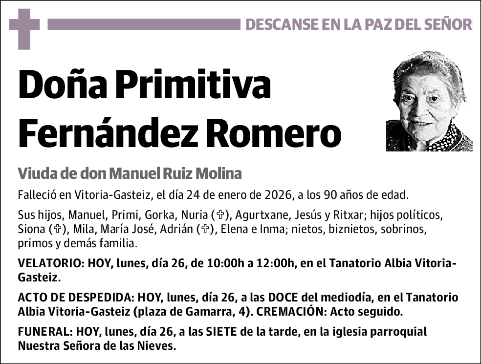 Primitiva Fernández Romero