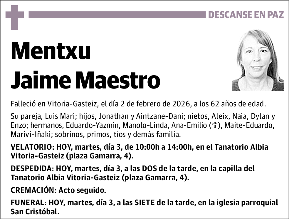 Mentxu Jaime Maestro