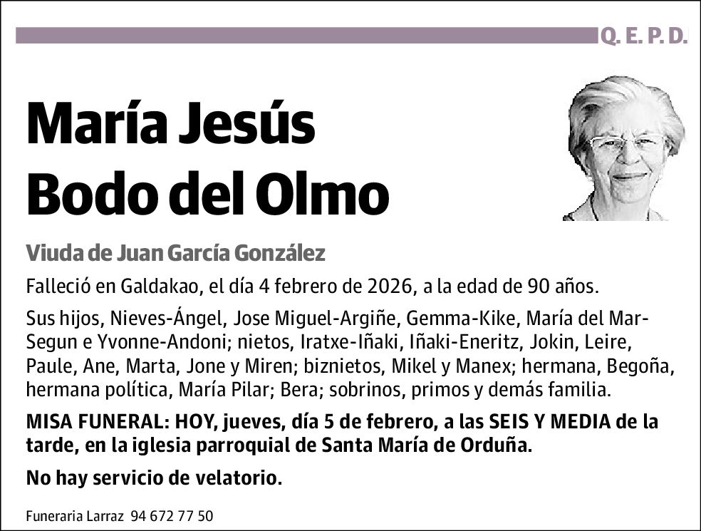 María Jesús Bodo del Olmo