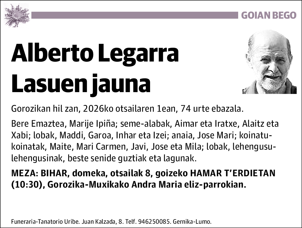 Alberto Legarra Lasuen
