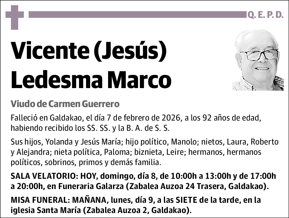 Vicente (Jesús) Ledesma Marco