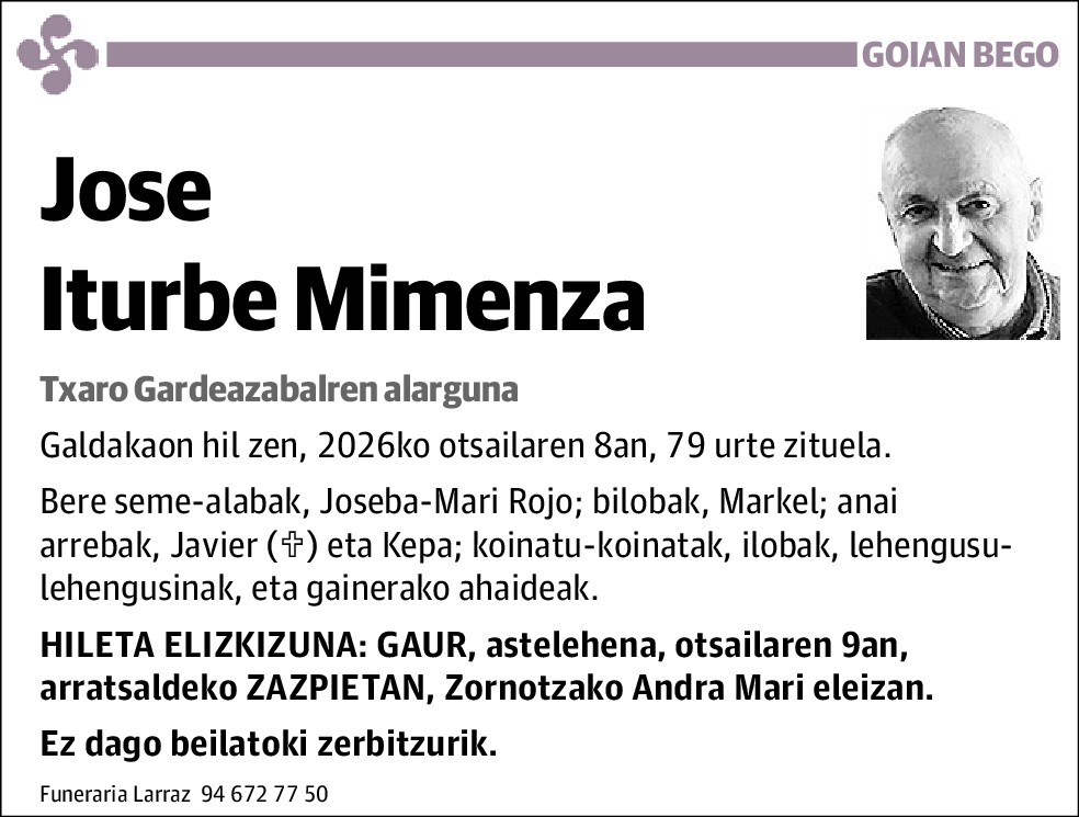 Jose Iturbe Mimenza