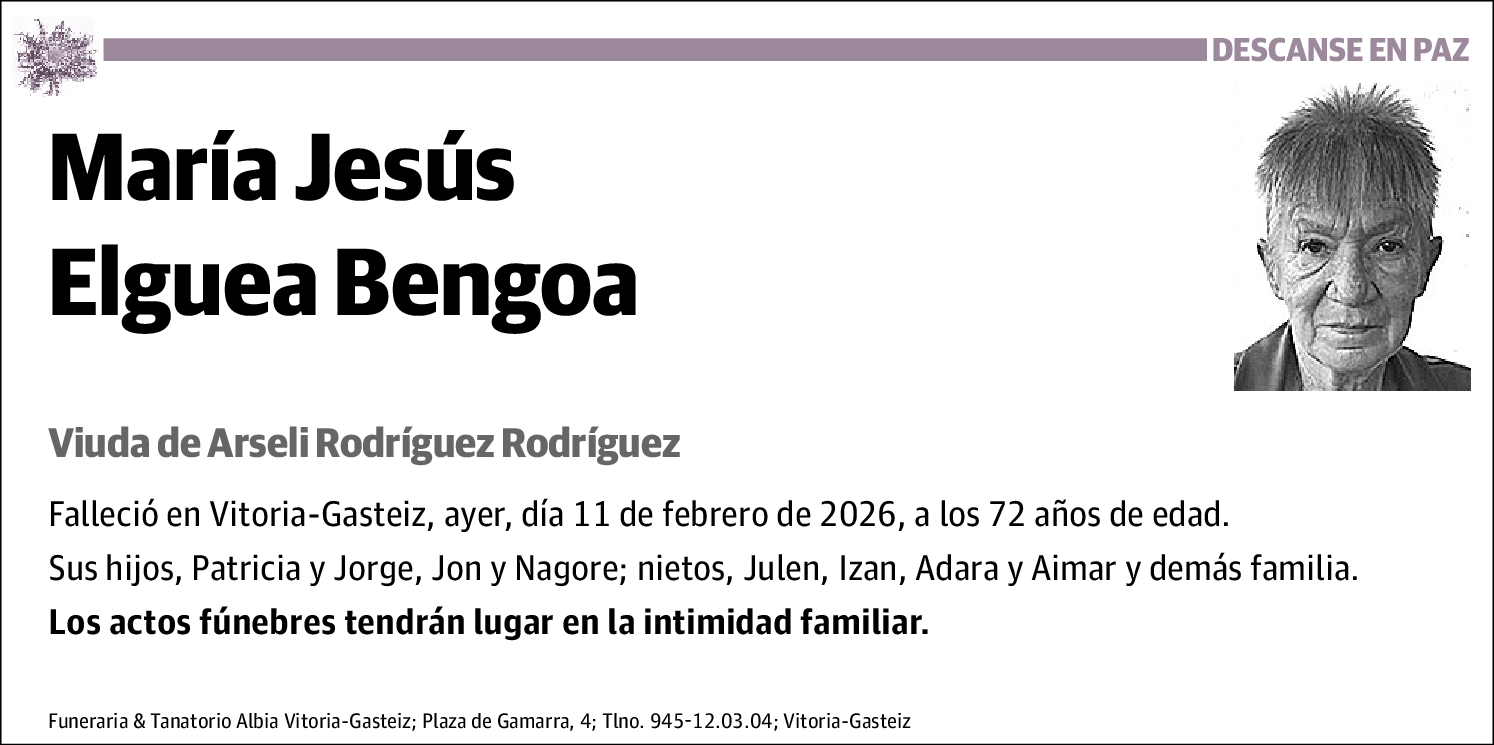 María Jesús Elguea Bengoa