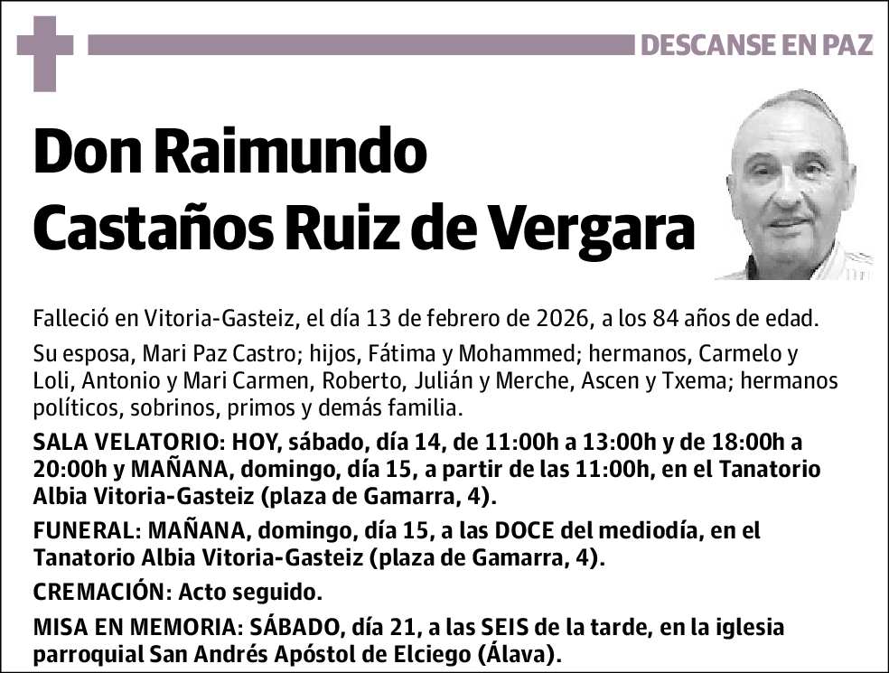 Raimundo Castaños Ruiz de Vergara