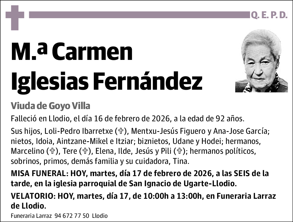 Mª Carmen Iglesias Fernández