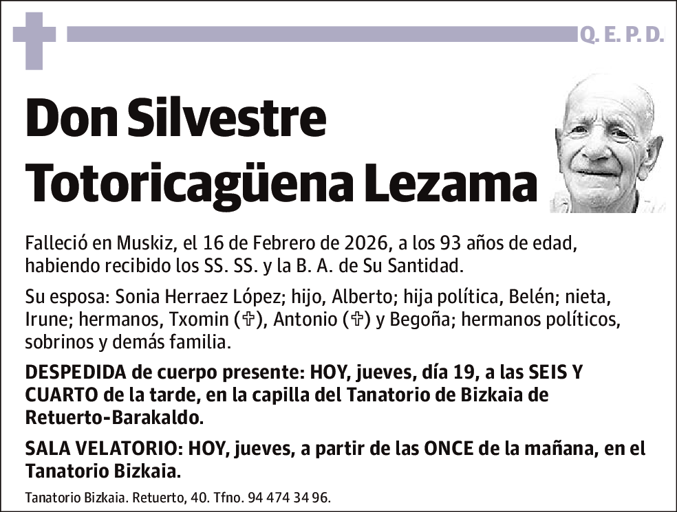 Silvestre Totoricagüena Lezama