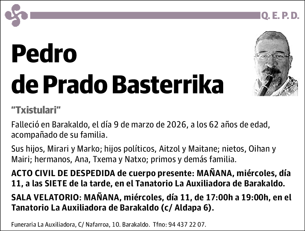 Pedro de Prado Basterrika