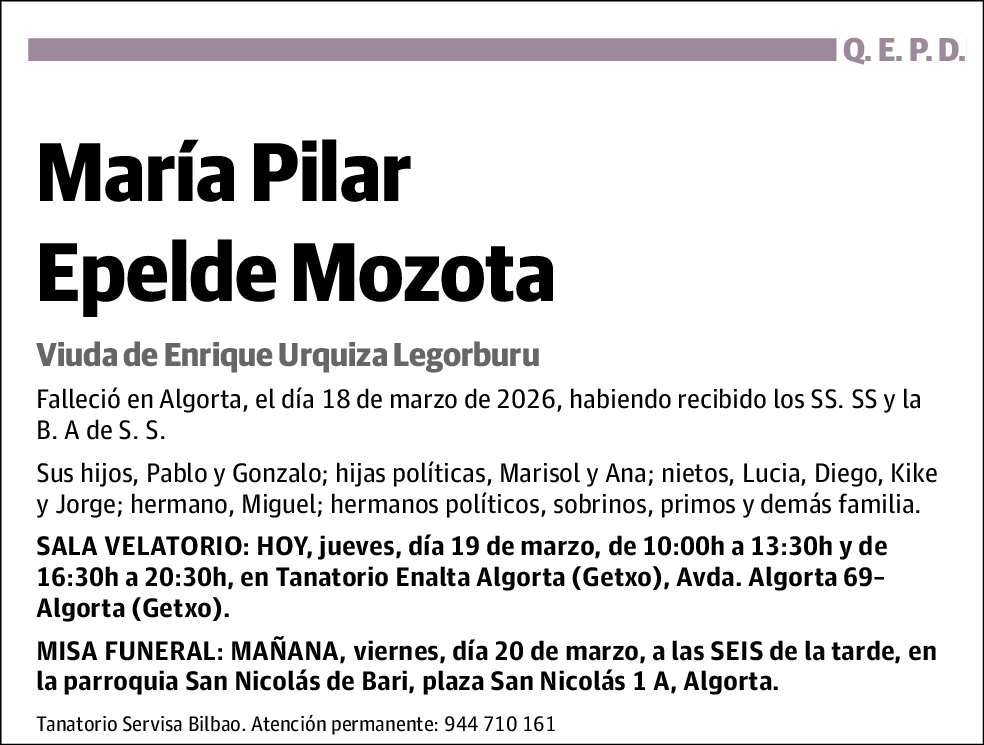 María Pilar Epelde Mozota