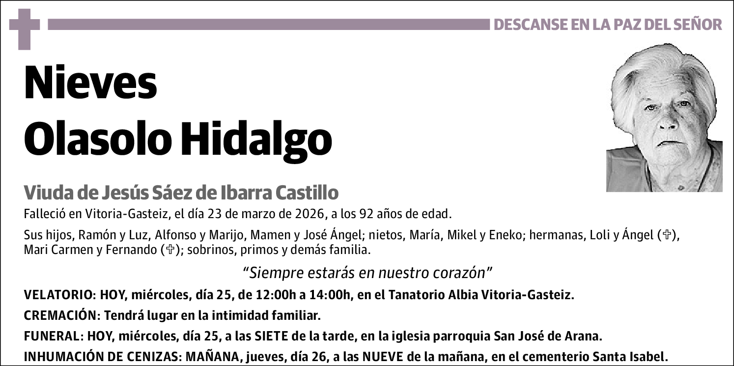 Nieves Olasolo Hidalgo