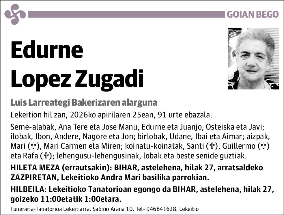 Edurne Lopez Zugadi