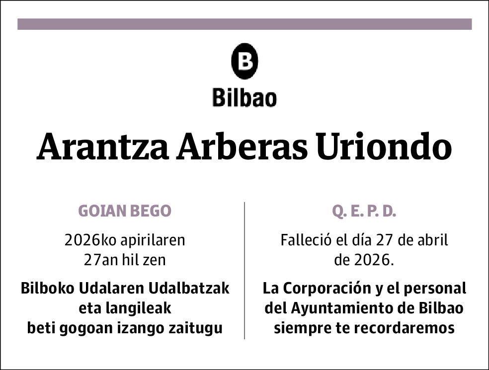 Arantza Arberas Uriondo