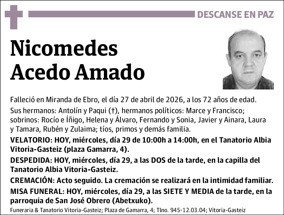 Nicomedes Acedo Amado