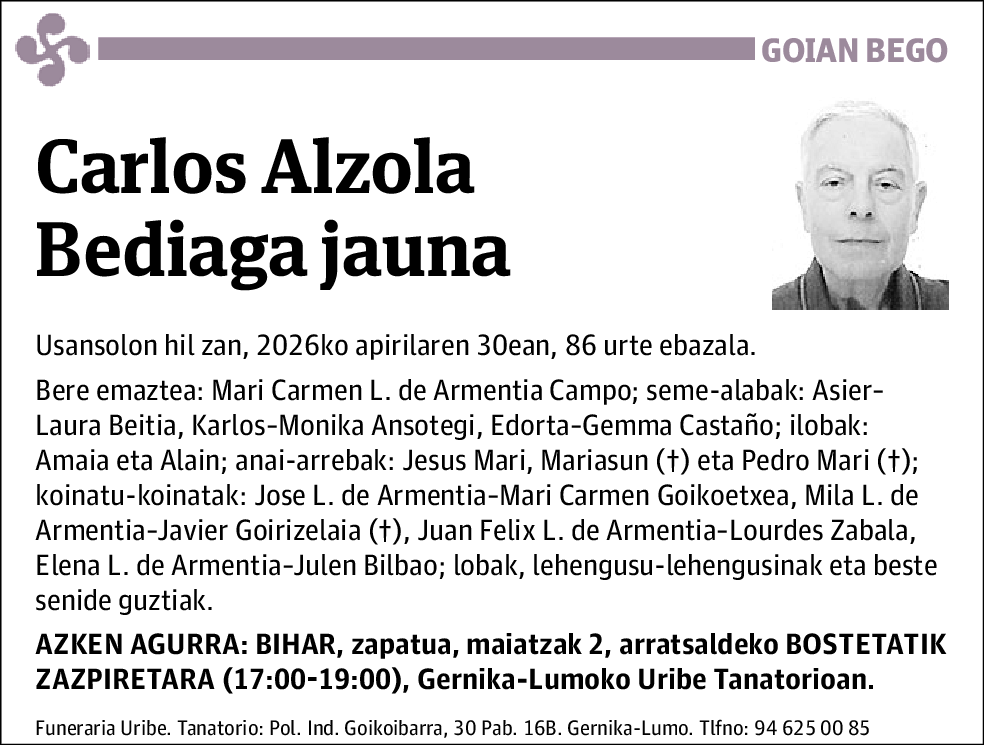 Carlos Alzola Bediaga