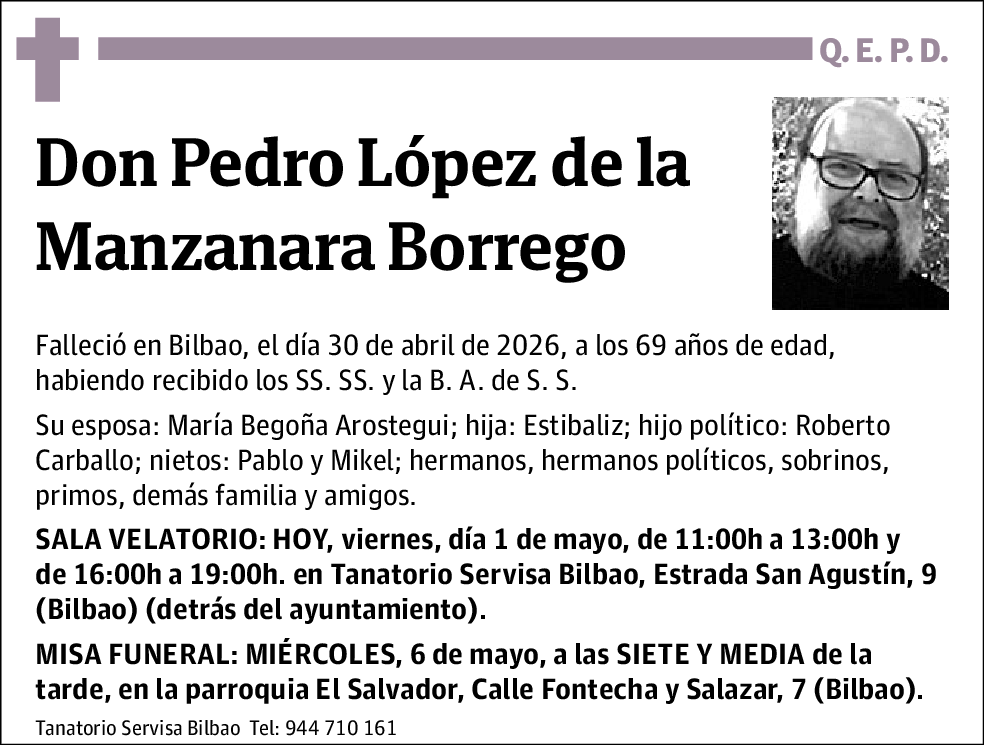 Pedro López de la Manzanara Borrego