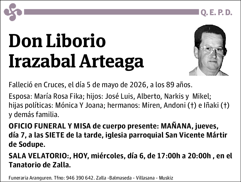 Liborio Irazabal Arteaga