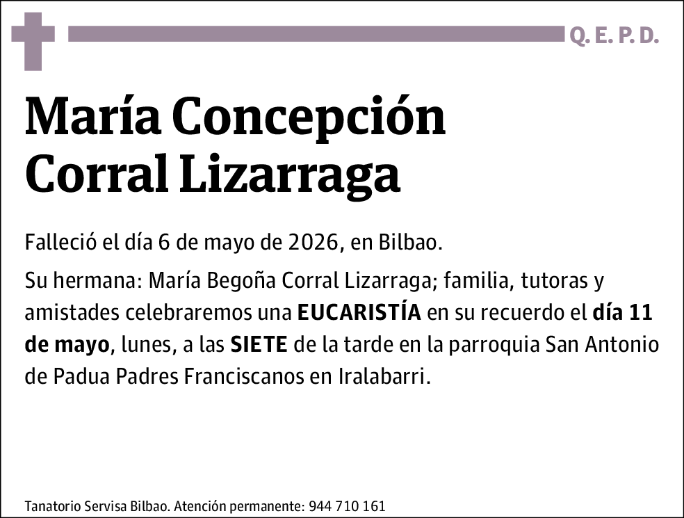 María Concepción Corral Lizarraga