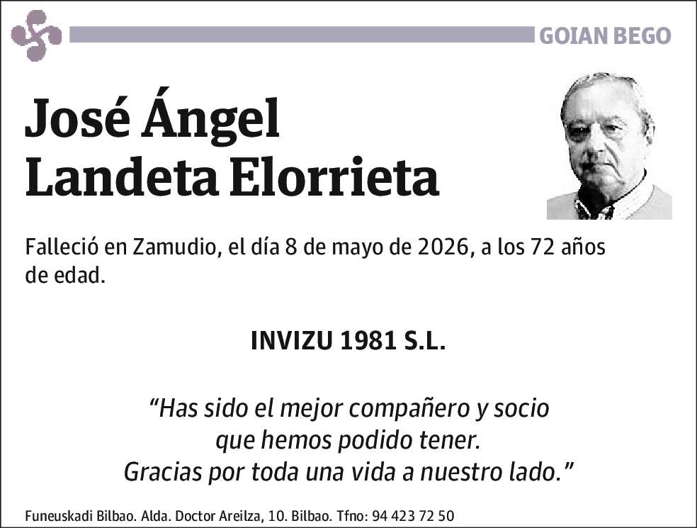 José Ángel Landeta Elorrieta