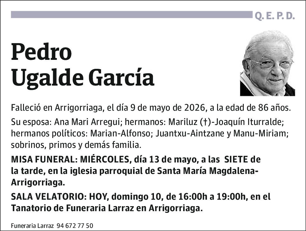 Pedro Ugalde García