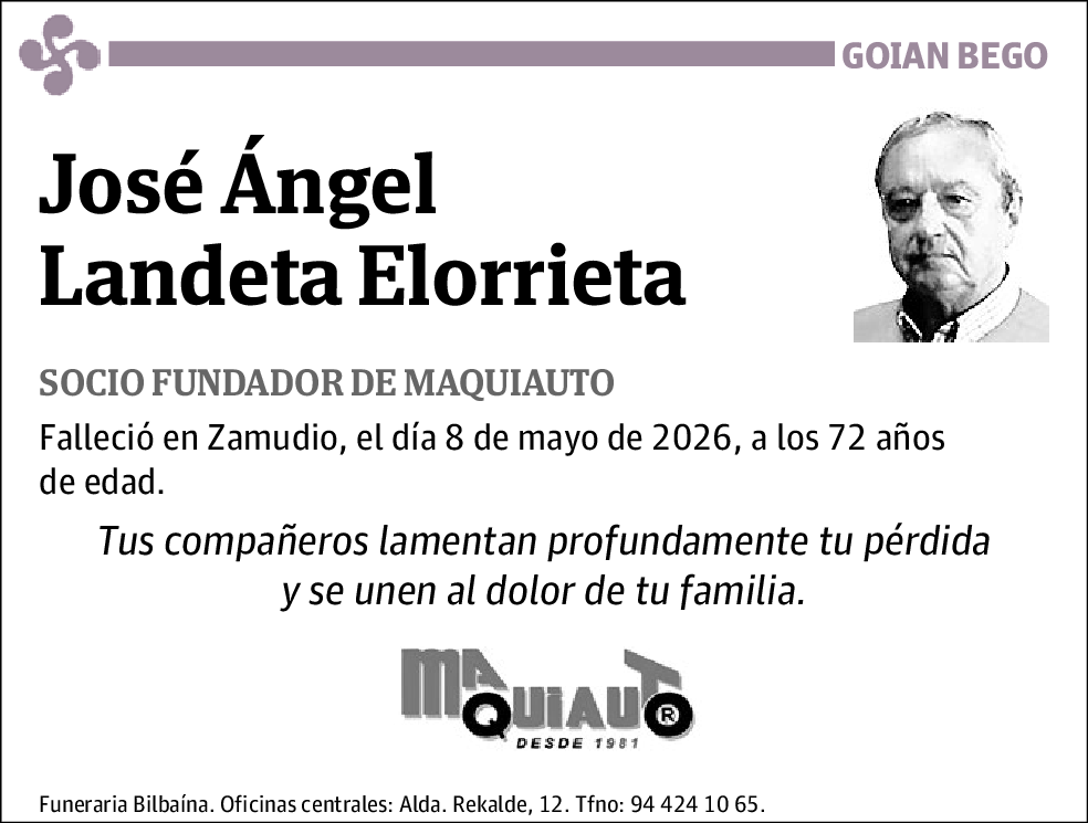 José Ángel Landeta Elorrieta