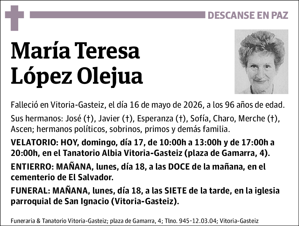 María Teresa López Olejua