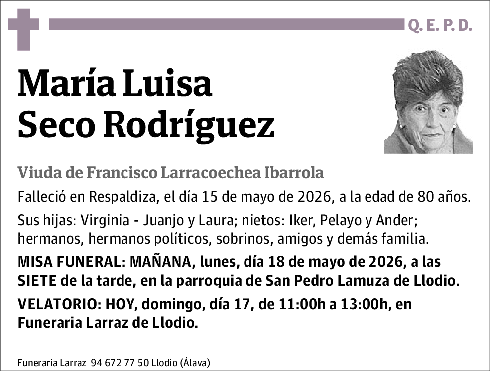 María Luisa Seco Rodríguez