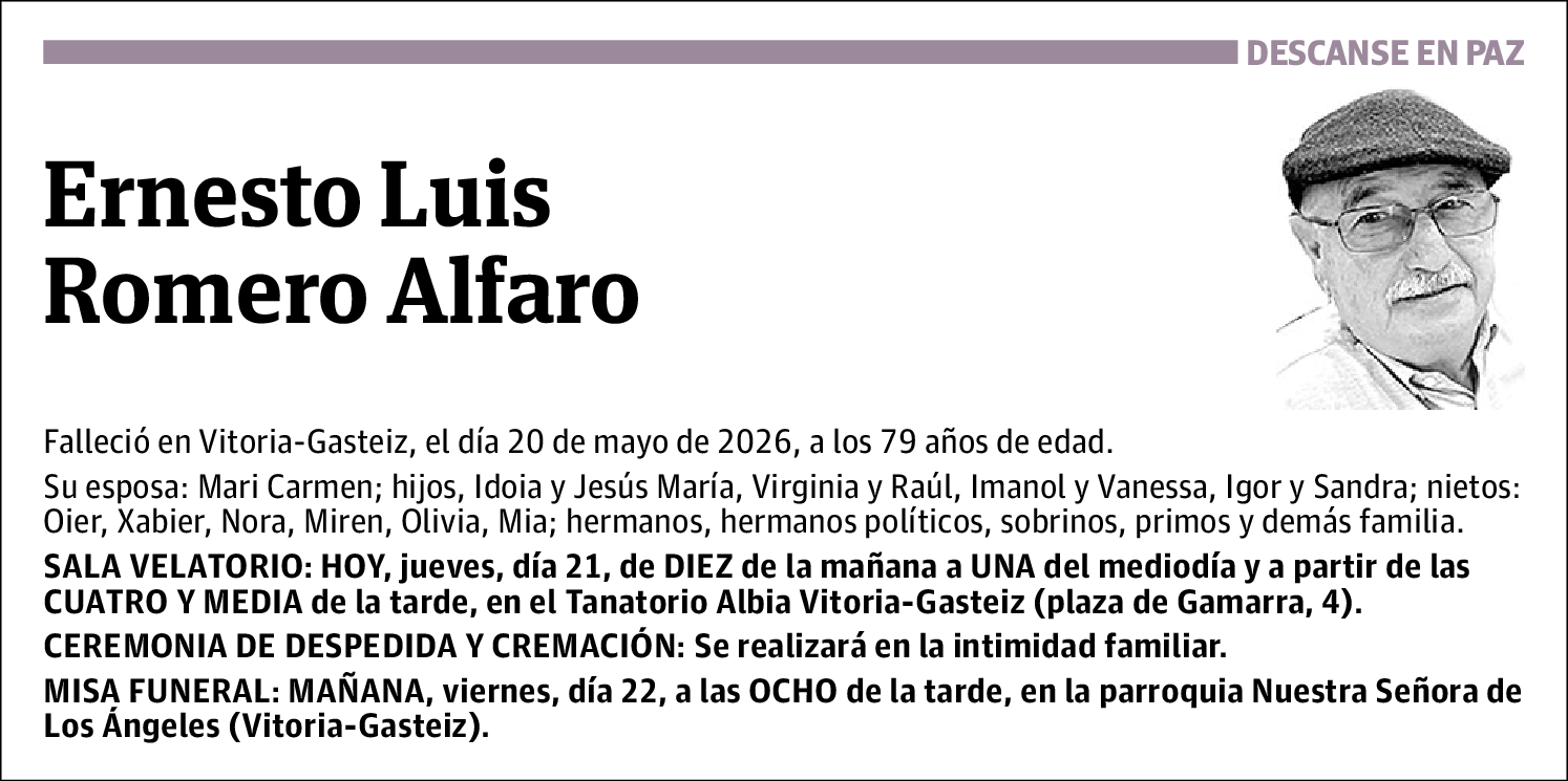 Ernesto Luis Romero Alfaro
