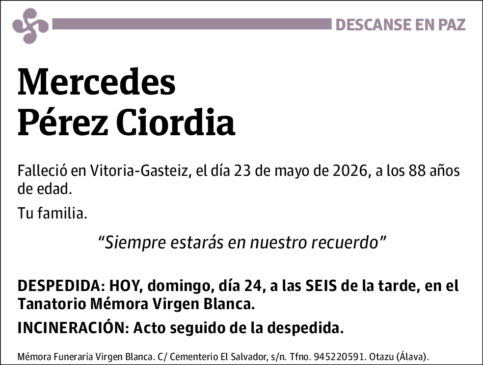 Mercedes Pérez Ciordia