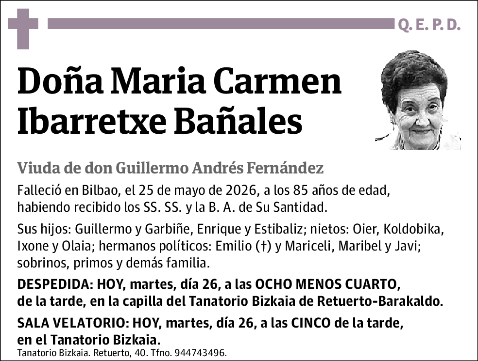 Maria Carmen Ibarreche Bañales