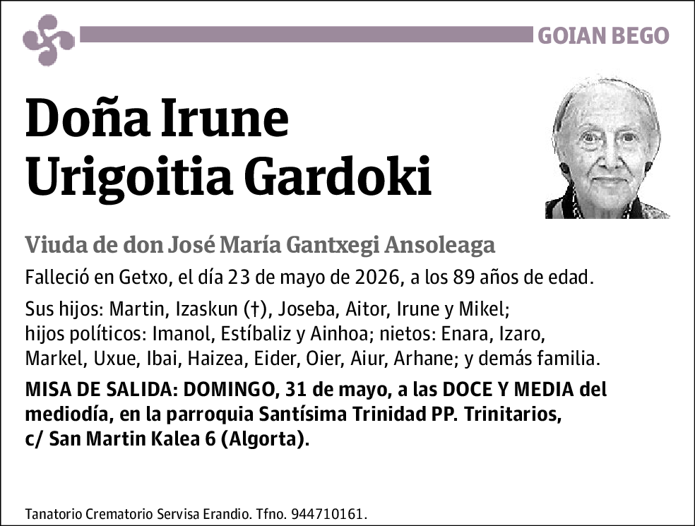 Trinidad Urigoitia Gardoki