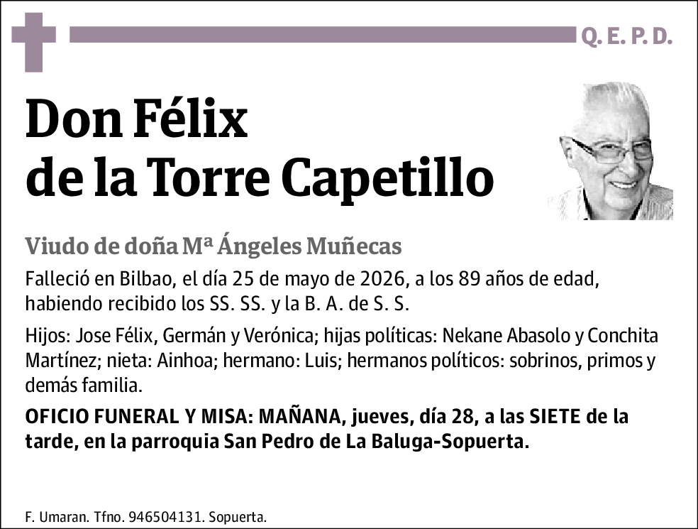 Felix de la Torre Capetillo