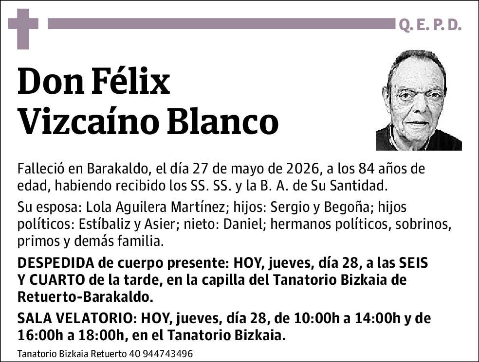 Félix Vizcaino Blanco