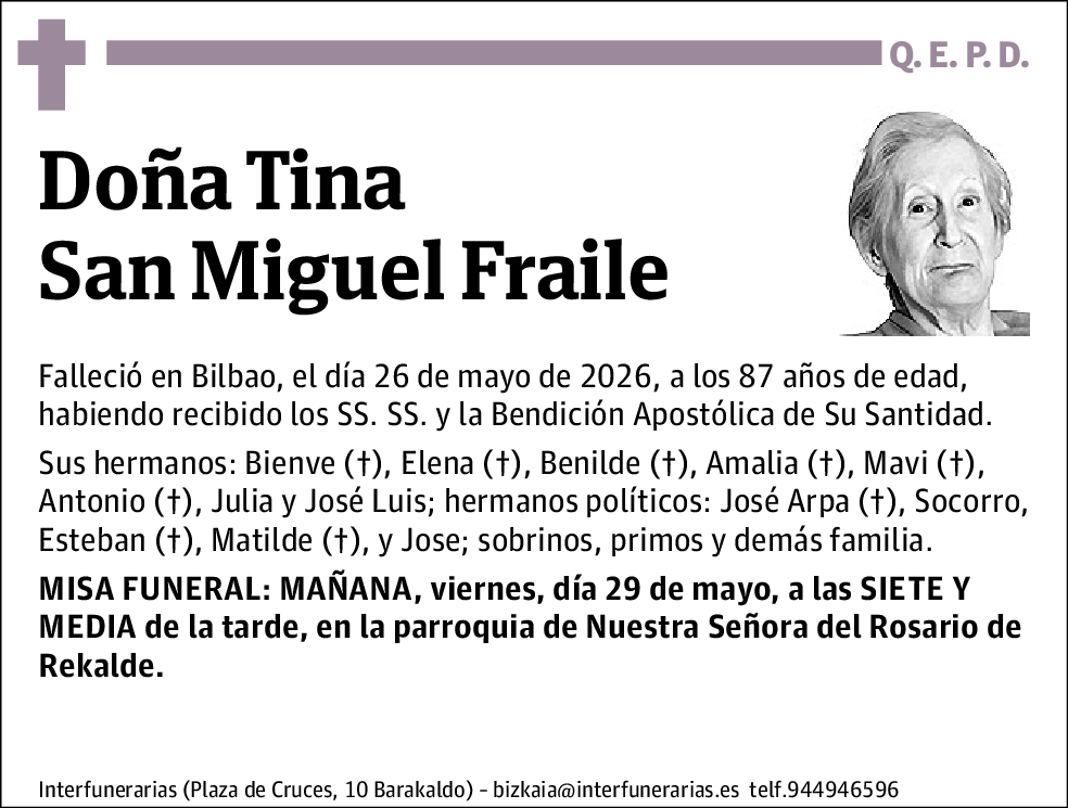 Tina San Miguel Fraile